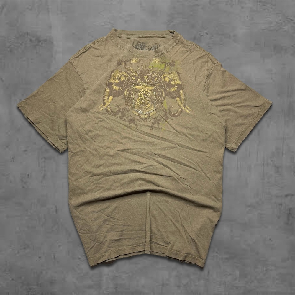 Vintage 2000s Relaxed Strande Tan Streetwear Grunge Y2k Tee Shirt